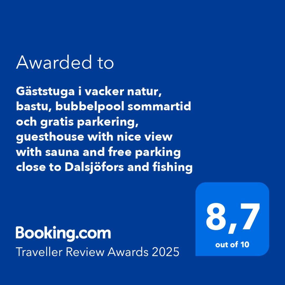 Gaeststuga I Vacker Natur, Bastu, Bubbelpool Sommartid Och Gratis Parkering Naera Ulricehamn Och Lassalyckan, Guesthouse With Nice View With Sauna And Free Parking Close To Dalsjoefors And Fishing Бурос Экстерьер фото